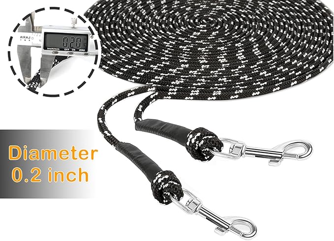 Extra Long Cat Leash for Yard, 15M/50FT Lightweight Outdoor Cat Leash Long Light Extension, Long Thin Lead for Rabbits, Kitten, Puppy and Small Animals