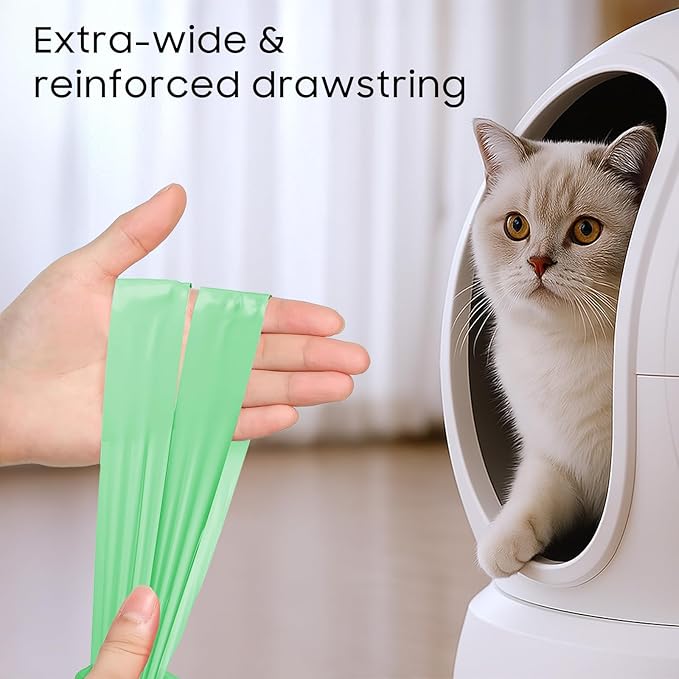 90 Tear-free Count Cat litter bags Liners Only Compatible with MW-SC01 MW-SC02 MeoW Self-cleaning Cat Litter Box,Leak-proof 18" x 12.6"
