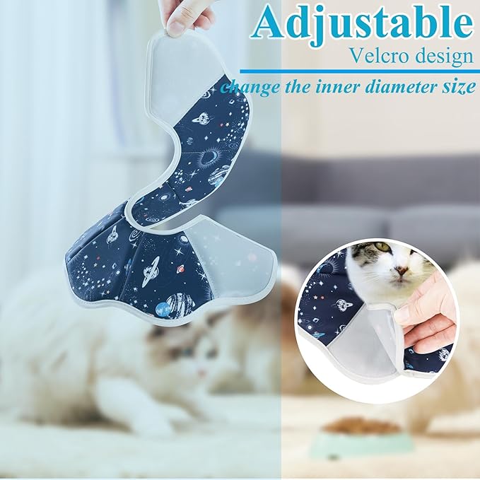 Mechpia Cat Cone Collar Soft, Cat Recovery Collar to Stop Licking, Protective Cats Neck Cone After Surgery for Small Medium Cats Kittens (XS(Neck: 3.5" - 6"))