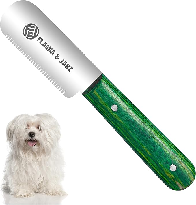 FJ Professional Stripping Knife, Right handed, 3 inch blade (Stainless Steel) (Medium, Green)