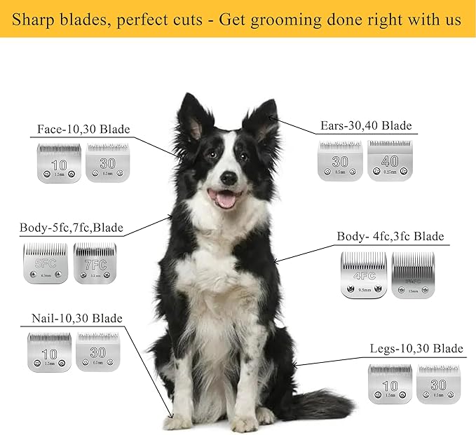 30# Clipper Blades Pet Grooming Clipper Replacement Blades Detachable Blade Compatible with andis/wahl/Oster Dog Clippers