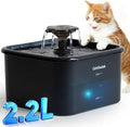 Pet Water Fountain, 74oz/2.2L Catsfoutek Water Fountain Cat for Drinking - Pet Fountain for Cats Inside - Quiet Automatic Cat Water Dispenser - Kitty Drinking Fountains - for Pets& Small Animals