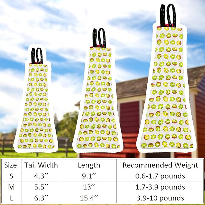 Chicken Duck Goose Diaper Washable Pet Fruit Print Diapers for Hens Roosters Poultry (Kiwi, Small)