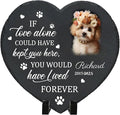 Personalized Pet Memorial Stone - Custom Dog Grave Marker with Name & Photo - Sympathy Gifts for Loss of Beloved Dog - Cemetery Decor - Rainbow Bridge Memorial for Dogs (Style E)