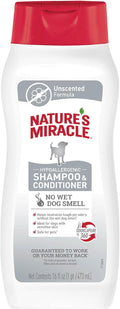Nature’s Miracle Hypoallergenic Shampoo & Conditioner for Dogs, 16 Oz, Unscented
