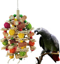 Cokliomc Parrot Toys, Natural Corncob Bird Chew Toys for Small and Medium Macaws, African Grey Parrots, Amazon Parrots Bird Cage