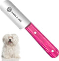 FJ Professional Stripping Knife, Right handed, 3 inch blade (Stainless Steel) (Fine, Pink)