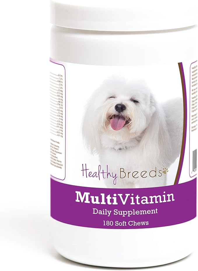 Healthy Breeds Coton de Tulear Multivitamin Soft Chew for Dogs 180 Count