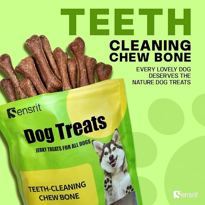 Dog Dental Chews Teeth-Cleaning Bones - 10 Oz (285g) Long Lasting Dental Care Treats for Dogs, Edible Chew Bones for Plaque & Tartar Removal, Healthy Chicken Flavor Dog Treats for All Breeds