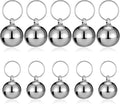 10 Pack Silver Dog Bell, Pet Bells Collar Bells for Small Dogs Cat Collar Charm Hanging Ring Decoration Pet Pendant Accessories Anti-Lost Training Bell DIY Crafts for Pets Daily Use (2 Sizes)