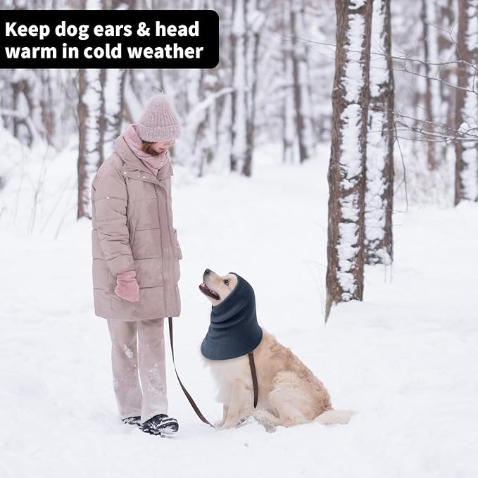 3Pack Dog Calming Hoodie for Small to Large Dogs High Elastic Pet Anxiety Relief Ear Wrap Cat Calming Collar Noise Reduce Protection for Fireworks,Thunder,Force Drying (Small+Medium+Large) (Grey)