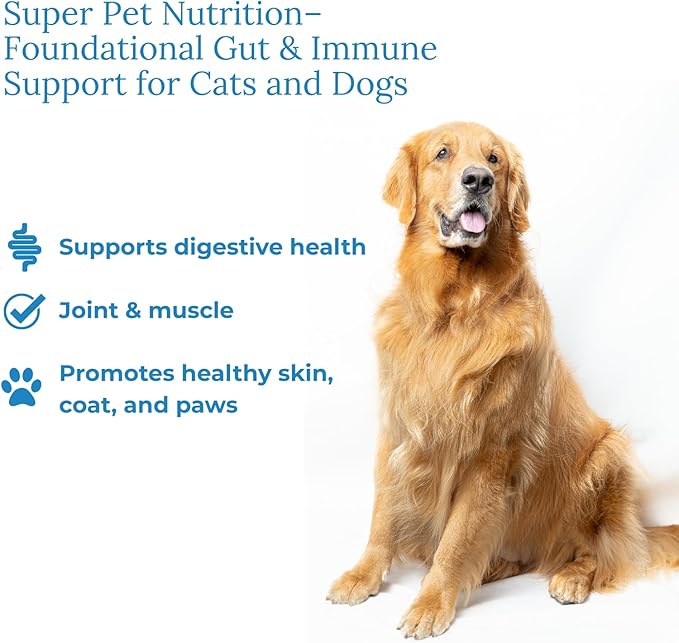 Veterinarian Approved Super Pet Nutrition - for Dogs and Cats - Liposomal Bovine Colostrum, Rich in Immunoglobulins (25%+), Support for Immune and Digestive Systems, Allergies (1.76 Ounces)
