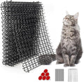 Ley's 16 Pack Scat Mat for Cats, 16 X 13 Inch Cat Deterrent with Spikes Outdoor & Indoor, Anti Cat Mat for Yard, Garden Fence Animal Barrier