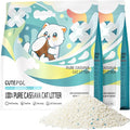 Cassava Clumping Cat Litter, Non Sticking, Rapid Clumping, Water Absorbent, Dust-Free, 11lb (2 Pack of 5.5lb Bags)