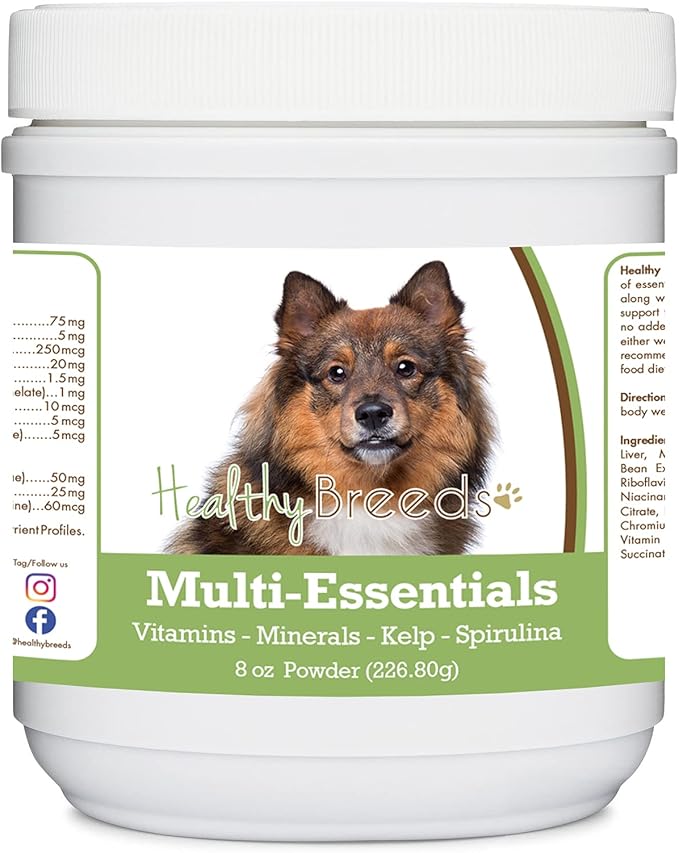 Healthy Breeds Eurasier Multi-Essentials Powder for Dogs - an Ideal Supplement of Vitamins, Minerals & Antioxidants for Your Dog - 8 oz