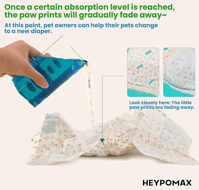 Leakproof Bunny Diapers – Disposable Pet Diaper for Rabbits, Great for Incontinence, Surgery, and Potty Accidents (Pack of 10/3 Pack,M Size (Recommended for 8-12 lbs))