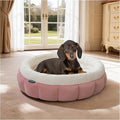 BALANCE Cat Beds for Indoor Cats, Washable Round Dog Bed, Donut Dog Bed with Anti-Slip Bottom for Small Dogs, 28 Inches, Mellow Rose