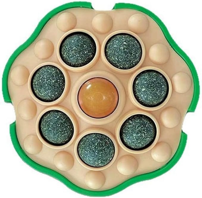 Interactive Cat Catnip Toy Cats Sugar Treat Lick Ball Sticky Wall Enrichment Balls for Cats Healthy