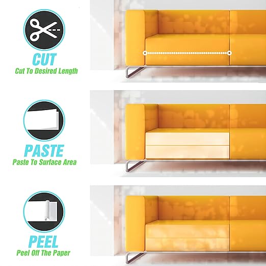 Polarduck Anti Cat Scratch Tape: 3 inches x 30 Yards Cat Training Tape 100% Transparent Clear Double Sided Cat Scratch Deterrent Tape Furniture Protector for Couch, Carpet, Doors, Pet & Kid Safe
