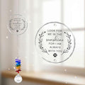 Pet Memorial Suncatcher Look for me in The Sunshine - Dog Memorial Gifts - Pet Loss - Thoughtful Dogs and Cats Remembrance - Pet Sympathy - Crystal Bereavement Gift