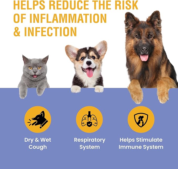 Special Breed Support for Dogs & Cats, Dry and Wet, Herbal Treatment Helps Soothe Throat & Respiratory Comfort, Made in USA, 8oz