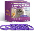 Calming Collar for Cats 6 Pack Cat Calming Collar with Soothing Cat Pheromone Collar Technology Helps Relieve Cats Anxiety Relief Stress Adjustable Fit Long-Lasting 30 Days Grey