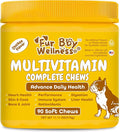 Maximum Support Daily Dog Multivitamin – Advanced Care Formula for Fast Relief of Hip & Joint, Skin & Coat, Immune & Allergy Health – Glucosamine, Chondroitin, Probiotics & Omega Fish Oil – 90 Chews