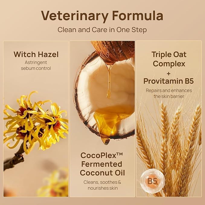 HICC PET Cat Chin Acne Finger Wipes – Gentle Enzyme Complex Care for Feline Acne & Blackheads, Vet Recommended Daily Chin Cleaning Wipes, No-Rinse Natural Formula