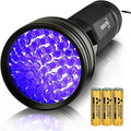 ESCO LITE UV Flashlights Black Light for Pet Urine Detection 51 LED Blacklight Flashlight for Dog Cat Stains, UV Light Flashlight for Resin, Carpet, Hotel, Bathroom with Battery