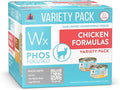 Weruva Wx Phos Focused, Chicken Formulas Variety Pack, 3oz Can (Pack of 12)