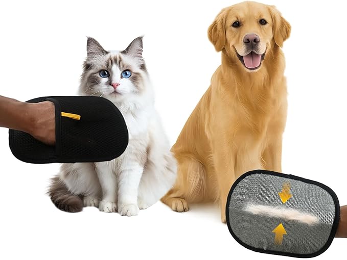 The Magic Brush Pet Hair Removel, Glove Tool Cat Dog Remover, Upgraded Electrostatic Cat Dog Fur Clear Remover for Laundry, Couch, Clothing, Seat