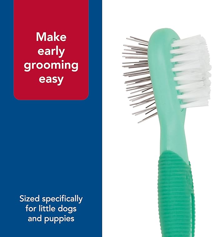 Coastal Pet Li'l Pals Dog Combo Brush - Dog Grooming Brush for Small Dogs - One Size