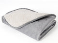 Waterproof Dog Blankets for Medium Dogs, Washable Pet Blanket for Indoor Cats, Plush Sherpa Puppy Throw Furniture Protector for Bed Couch Sofa(30"x40",M,Darkgrey)
