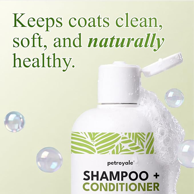 2-in-1 Cat Shampoo and Conditioner – Persian Cat Shampoo – Kitten Shampoo for Cats – Cat Shampoo for Dandruff – Pet Shampoo for Cats with Aloe Vera, Coconut & Walnut – 10.14floz