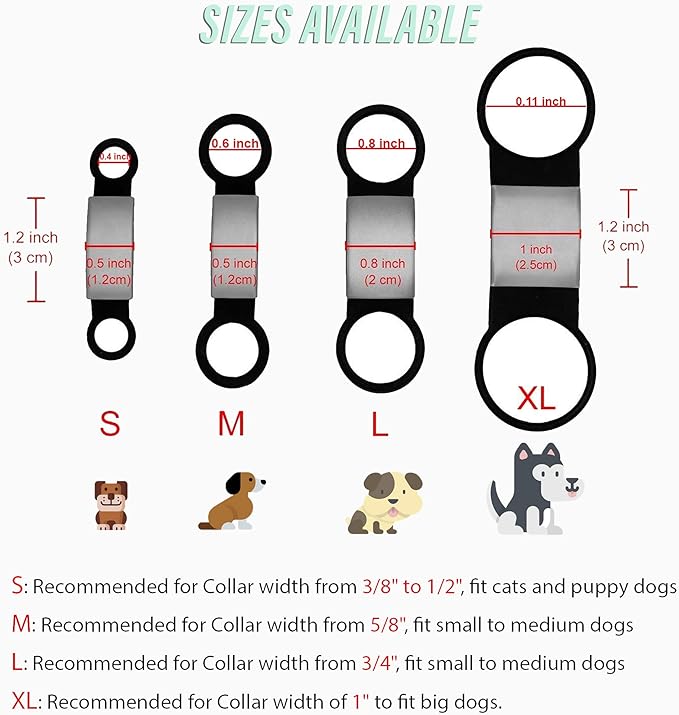 Personalized Dog ID - Engraved Dog Name Tag - Slide On Cat ID - Silent Customized Pet ID Tags for Small, Medium, Large Dogs & Cats