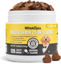 25-in-1 Dog Vitamins Supplements Multivitamin Chewable with Glucosamine MSM Colostrum Probiotics Omega-3 for Dogs and Cats Digestive Gut Hip Joint Omega-3 Skin & Coat Eyes Immune Support - 120 Ct