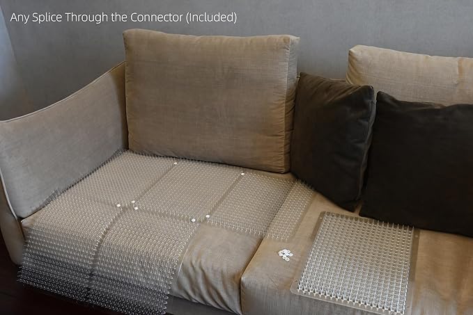 12 Pack Cat Repellent Outdoor/Indoor Scat Mat for Cats&Dogs, Keep Away Pest Plastic Mats with Spikes,16 x 13 Inches