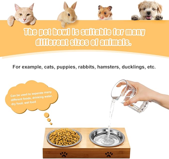 Stainless Steel Cat Bowl-Shallow Wide Flat Cats Food Bowls,Metal Kitten Dishes Whisker Friendly Fatigue Relief,Replacement Basic Kitty Plates for Elevated Stand,Dishwasher Safe（Set of 5）