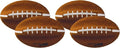 Nylabone Power Play Felt Football Gripz Fetch Toy, Squeaky Ball Chew Toy for Dogs, Medium (1 Count) (Pack of 4)