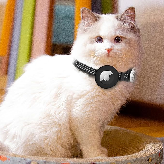Kitten Collars with Bell & QR Code Name Tag - Breakaway Reflective Cat Collar with Personalized Smart ID Tag, Ultra-Durable & Adjustable Quick Release Design - Fits Most Cats (Blue)