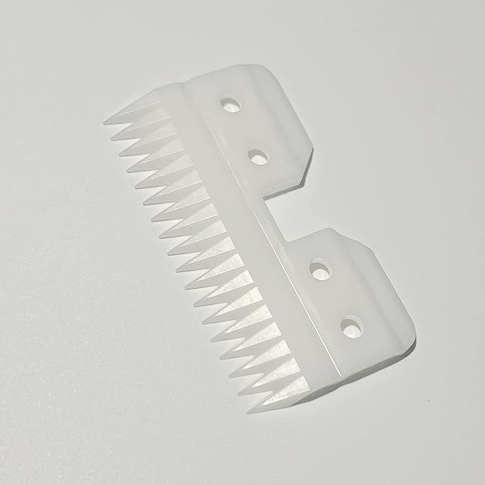 4pcs Oster Fast Feed Clipper Ceramic Blade - Pet Dog Cat Grooming Clipper Replacement Blades, for A5 Trimmer Series, for Andis 18 Teeth Detachable Ceramic Blade Part, for Wahl KM2 KM5 KM10