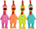 Multipet Polka Dot Globken Chicken Latex Dog Toy - Squeaky Toy for All Dogs - Easy-to-Clean Squeaky Toys - Latex Dog Toys for Playing (1 Count, 11.5”, Random Color Surprise)