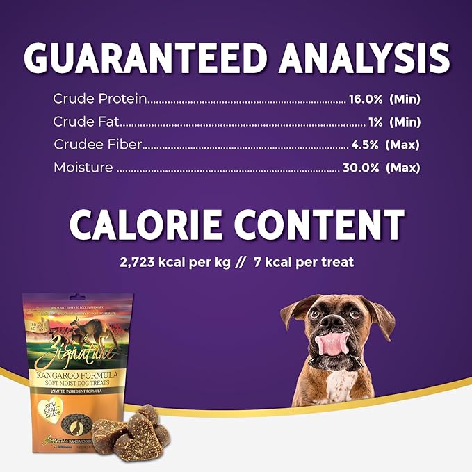 Zignature Kangaroo Soft Moist Treats for Dogs