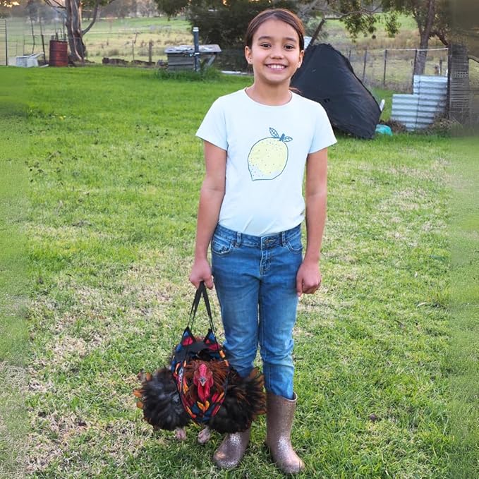 DOWN UNDER OUTDOORS Chicken Carrier Sling Holder Bag with Handle, Chicken Accessories for Foot Treatment, Medic, Leg Injuries, Bumblefoot, Poultry Farm Carrying, Transport, Three Sizes (Small)