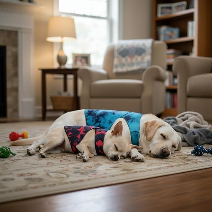 DAJIDALI® Dog & Cat Anxiety Vest & Spay Recovery Suit – Silent Calming Wrap for Surgery, Thunderstorms – Breathable Cone Alternative