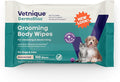 Vetnique DermaBliss Pet Wipes for Dogs & Cats for Grooming, Cleansing & Deodorizing, Thick Dog Wipes for Convenient Dog Cleaning and Natural Pet Odor Eliminator, 100ct (Unscented)
