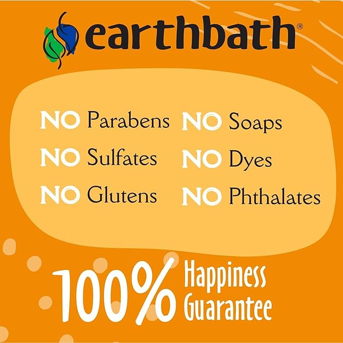 earthbath, Mango Tango Grooming Wipes - Dog Wipes for Paws and Butt, Best Pet Wipes for Dogs & Cats, Made in USA, Cruelty-Free Dog Cleaning Wipes, Removes Dirt & Dander - 100 Count (1 Pack)