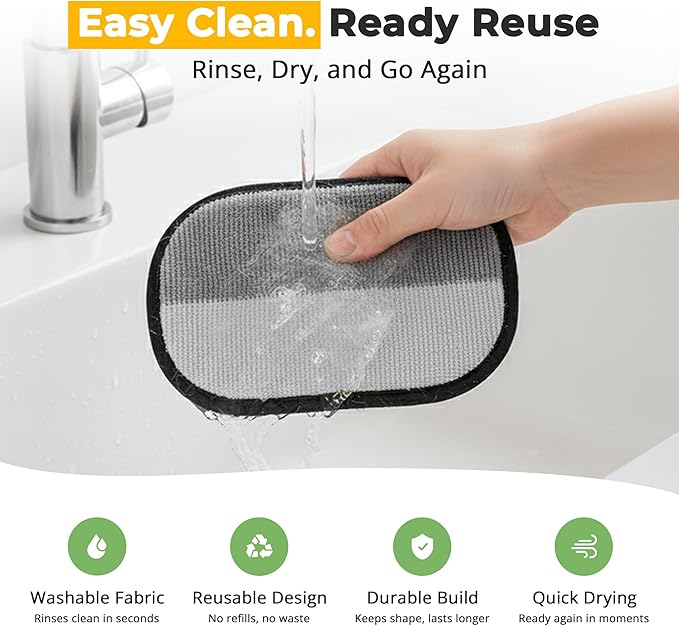 ZARAD Pet Hair Removal Glove for Dogs & Cats – Electrostatic Reusable Dog & Cat Hair Remover Glove | 2-in-1 Pet Grooming Glove & Fur Remover for Furniture, Couch, Car, Carpet, Laundry & Clothes (2)