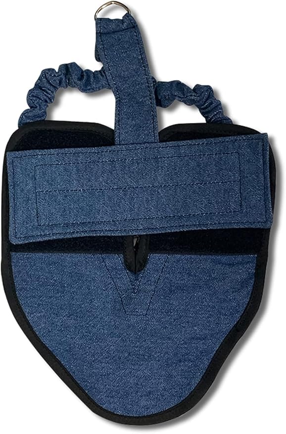 Hen Holster Premium Starter Kit - Bird Diaper, Wrap Around for Hens, Roosters, Ducks - Leak-Proof, Comfortable Bird Harness with Sewn-in Liner, Secure Hook & Loop Closure - XL, Denim
