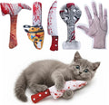 5PC Catnip Funny Cat Toys, [100% Organic Catnip Filled] Knife-Shaped Crinkly Sound Toys for Indoor Kitten Cat Nip Kitty Chew Toy